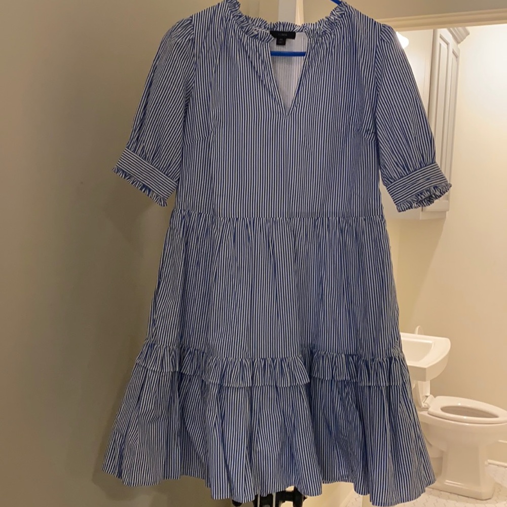 J Crew Tiered Shirtdress